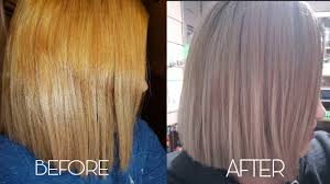 how to tone brassy hair with wella t14 050