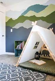 Mountain Mural Tutorial Making Manzanita Kid Room Decor Playroom Design Baby Playroom