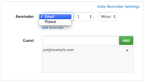 Event Email Popup Reminder Php Event Calendar
