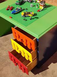 Repurpose An Old Desk Into A Lego Table Activity Table A Great Way To Keep All Your Building Blocks And Art Sup Lego Activity Table Lego Room Lego Activities