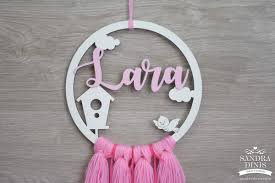 Caça sonhos infantil - passarinho um nome