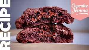 A chocolate chip cookie is a drop cookie that features chocolate chips or chocolate morsels as its distinguishing ingredient. Double Choc Chip Ny Cookies The Best Ever Double Chocolate Chip Cookies Cupcake Jemma