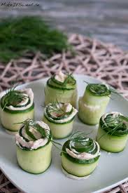 Raucherlachs Gurken Rollchen Makeitsweet De Partyrezepte Fingerfood Fingerfood Rezepte Geraucherter Lachs