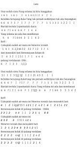 Not Angka Pianika Lagu Lara Samsons - NOT ANGKA LAGU