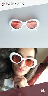White Clout Goggles Or Kurt Cobain Sunglasses Kurt Cobain Glasses Or Clout Goggles Round Oval Glasses Supre Sunglasses Vintage Sunglasses Glasses Fashion