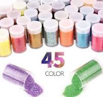 Amazon.com : Ultra Fine Glitter 45 Colors Set, Holographic ...