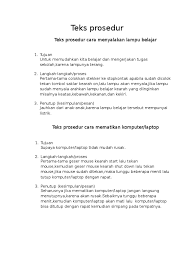 Teks Prosedur Cara Mematikan Komputer Laptop