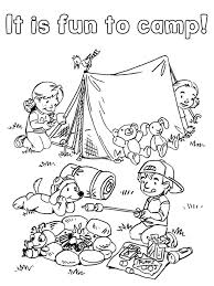 Explore 623989 free printable coloring pages for you can use our amazing online tool to color and edit the following free camping coloring pages. It Is Fun To Camp Coloring Page Free Printable Coloring Pages For Kids