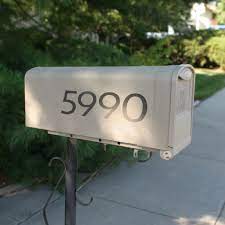 How to install mailbox numbers | perfect vinyl studio. Mailbox Numbers Door Numbers Woodlandmanufacturing Com
