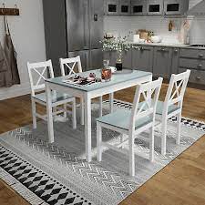 We did not find results for: Modern Solid Wooden White Dining Table And 4 Chairs Set Home Kitchen Furniture 109 99 Picclick Uk