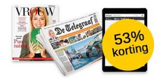 De telegraaf is an online publication and general news provider in the netherlands. De Telegraaf Zaterdagabonnement 1 Jaar Voor 13 31 Aanbieding Nl