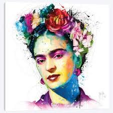 Frida Kahlo Canvas Artwork By Patrice Murciano Icanvas Frida Kahlo Portraits Frida Kahlo Drawing Kahlo Paintings