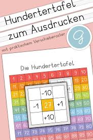 Bei mathestunde.com findest du unzählige aufgabenblätter zum ausdrucken. Hundertertafel Mathe Mathe Fur Vorschulkinder Grundschule Mathematikunterricht