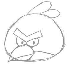 Then, draw two v shaped lines, with longer sides parallel. How To Draw Angry Birds Feltmagnet