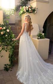 Some people prefer it this way because it gives the dress more character. Whimsical Wedding Dress With French Lace Stella York Wedding Dresses