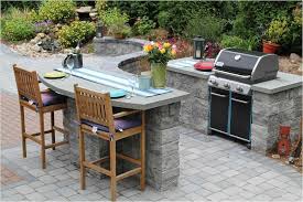 These cinder blocks can also be sued to build raised flower beds. Kitchen Ideas On Pinterest Outdoor Kitchens Built In Bbq Grill For Opnodes