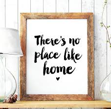 Home Art Wall Decor There S No Place Like Home Printable Poster Typography Quote Print Home Decor Scandinavian Art Instant Download In 2020 Diy Prints Home Decor Quotes Typography Wall Art