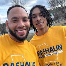 Knock, knock, knock! ✊🏽 My number one organizer and twin with long hair  hit the streets with me. We look forward to connecting with you, neighbors!  Our team is fired up and