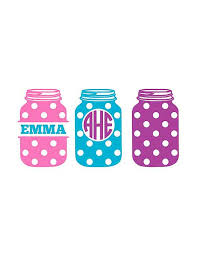 Download Mason Jar Svg Polka Dot Mason Jar Monogram Svg Split Monogram Svg Svg Files For Cricut Svg Files For Silhouette Monogram Alphabet Monogram Svg Monogram