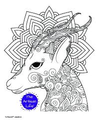What to do with your coloring pages? 21 Free Animal Coloring Pages For Adults The Artisan Life