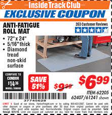 Anti fatigue mats offer businesses a sensible solution that increases both employee moral and productivity. Harbor Freight Tools Coupon Database Free Coupons 25 Percent Off Coupons Toolbox Coupons Anti Fatigue Roll Mat