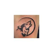 Wolf Moon Tattoo Liked On Polyvore Featuring Tattoo Wolf And Moon Tattoo Simple Wolf Tattoo Tattoos