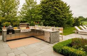 Although you could spend tens of thousands of dollars for a custom outdoor kitchen, a basic island is an efficient design that leaves out the complexity of curves and angles. 8 Outdoor Kitchen Mistakes That Are Sure To Leave A Bad Taste