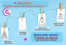 Kodowane obrazki kodowanie edukacja kolorowanki. Karty Pracy Do Wydruku 4w1 Litery Do Kolorowania Wyklejania I Ukladania Pdf Za Darmo Artmama Pl Kreatywny Blog
