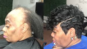 We have some hairstyles for you. Illusion Part Quickweave Pixie Cut Alopecia Areata Protective Short Cut 27 Piece Youtube
