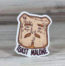 The uplifting vibes of the song invite people to have some self confidence and get out there and do whatever you want without caring. Funny Post Malone Sticker Toast Malone Posty Waterproof Etsy Funny Stickers Print Stickers Hydroflask Stickers