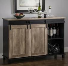 Save 15% in cart on select furniture with code july. Sideboard Buffet Table Rustic Sliding Door Wine Rack Bar Cabinet Brown Black Ebay