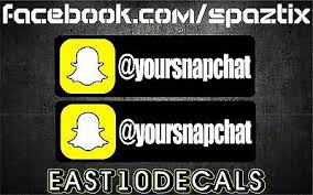 Snapchat stickers u need pt 4. 8 Snapchat Decal Bumper Sticker Your Name Snap Chat Handle Jdm Set If 2 Ebay