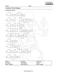 Free Printable Fortnite Activity Homeschool Worksheets Free Occupational Therapy Kids Kids Handwriting