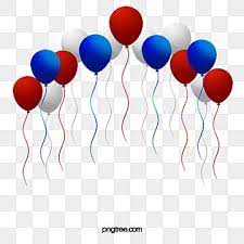 American Red White And Blue Balloons Balloon Red White And Blue Png Transparent Clipart Image And Psd File For Free Download Happy Birthday Blue Blue Balloons Happy Birthday Balloon Banner