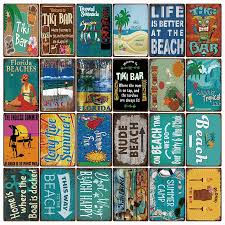 The store of high camp home is truly inspirational. Mike86 Beach Tiki Bar Aloha Summer Camp Metal Sign Poster Home Decor Bar Wall Art Painting 20 30 Cm Size Dd 16 Plaques Signs Aliexpress