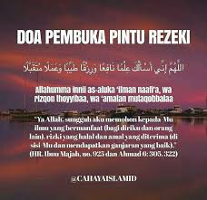 Untuk Limpahan Rezeki Doa Kutipan Agama Motivasi