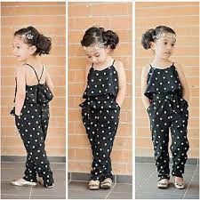 2016 Hot Selling Baby Kids Girls One Piece Sleeveless Heart Dots Bib Playsuit Jumpsuit T Shirt Pants Outfit Clothes 2 7y 2016 Kids Clothes Kids Girl Clothesclothes Girls Aliexpress