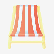 Lounge Chair Front Illustration Beach Chair Clipart Red And White Striped Lounge Chairs Vacation Png And Vector With Transparent Background For Free Download