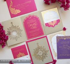 Sistema De La Invitacion De La Boda De Color Rosa Y Oro Indian Wedding Invitation Cards Gold Wedding Invitations Creative Wedding Invitations