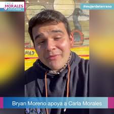 Bryan Moreno apoya a Carla Morales