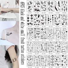 As a result, black and white tattoos are witnessing a revolutionary resurgence among the most confident men of fashion. 6pcs New Waterproof Small Fresh Tattoo Stickers Scorpion Shark Black And White Wrist Clavicle Fashion Simple Tattoo Stickers Temporary Tattoos Aliexpress