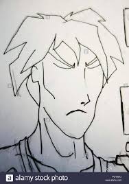 Anime Charakter Zeichnen Stockfotografie Alamy