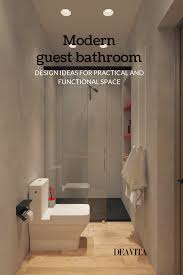 These guest bathroom ideas are super easy to do and effective for updating a space in your home that may need home love. Modern Guest Bathroom Design Ideas For Practical And Functional Space Guest Bathroom Design Bathroom Design Guest Bathroom