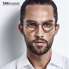 2018 Brand Tag Glasses Frame Titanium No Screws No Welding Handmade Retro Eyeglasses Men Women Round Glasses Ocu Retro Eyeglasses Men Eyeglasses Glasses Frames