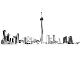 Black And White Toronto Skyline Drawing Pin By Marjan Kimia On Baby Cloths Photos In 2020 White Framed Art Toronto Skyline Framed Art Prints