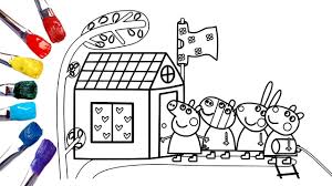 Peppa Pig House Colouring Pages Coloring Deluxe Big Target Toy Lights And Sounds Family Home Treehouse Playhouse Oguchionyewu Candy canes, lollipops, gingerbread, and frosting!