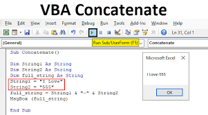Vba Concatenate How To Use Concatenate Function In Vba Excel In this article, i'd like to share with you ways to concatenate strings in python and a function that concatenates multi strings. use concatenate function in vba excel