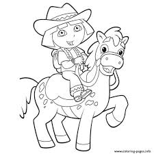My daughters are old enough to hold crayons so it has begun! Dora Horse Coloring Pages Printable