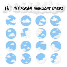 Clouds In Blue Sky Instagram Story Highlight Icons 16 Covers Instagram Highlight Covers In 2020 Instagram Story Instagram Story Highlights