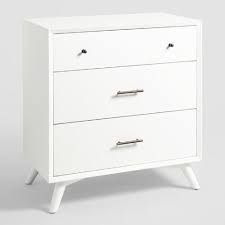 Small White Wood Brewton Dresser World Market | diy modern dresser with wood drawers.